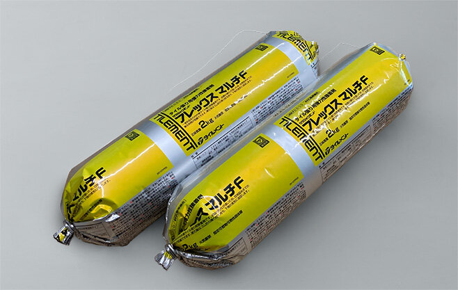 フレックスマルチF ダークグレー 2kg×9パック タイル張り用弾力性接着剤 タイルメント