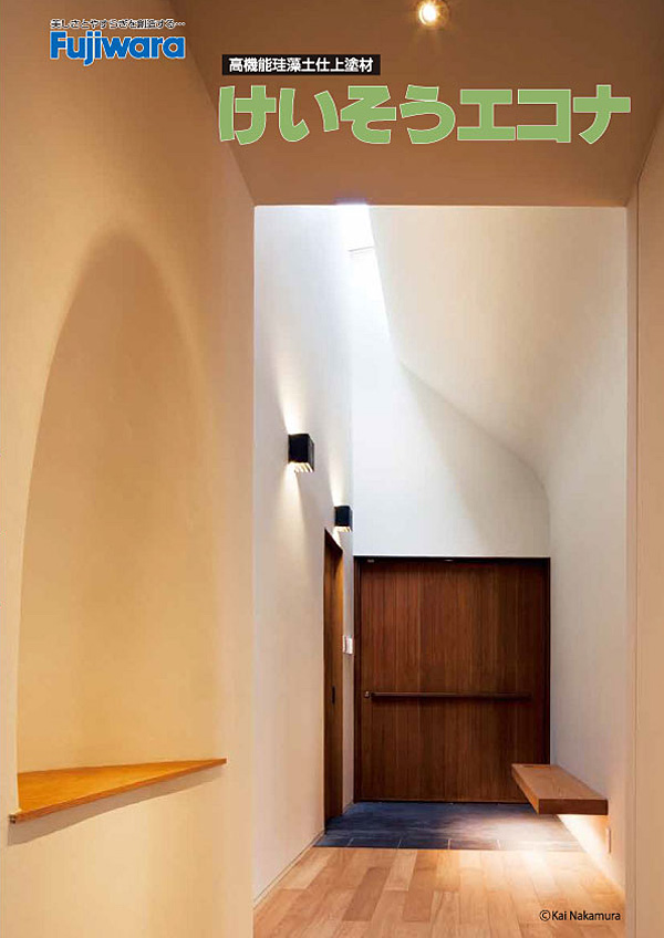 けいそうエコナ 1セット（主材+SNカラー） 内装仕上塗材 フジワラ化学