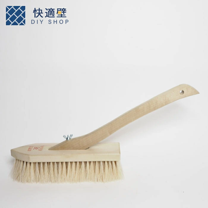 舟形柄付きブラシ 白毛 左官道具