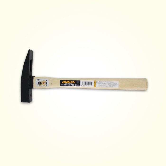 バール付きトンカチ 24mm 1個 木柄トンカチ鎚(煉瓦鎚）ひつ付 土牛
