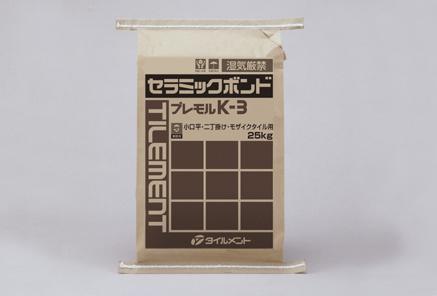 プレモルK-3 25kg/袋 セラミックボンド 外装タイル張り用既調合モルタル タイルメント
