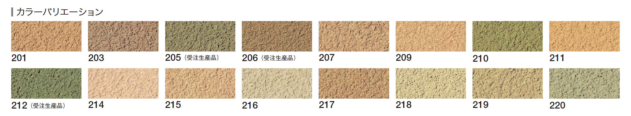 ジュラックス・Cのカラーバリエーション