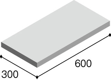 グレイスフロアⅡ 平(600×300)の形状