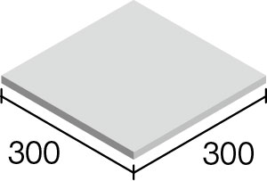 ジャルディーノ平（300角）の形状