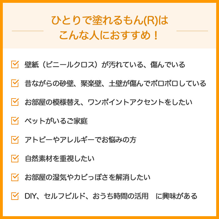 塗り壁DIY ひとりで塗れるもん